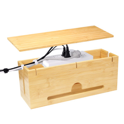 Bamboo Cable Management Box
