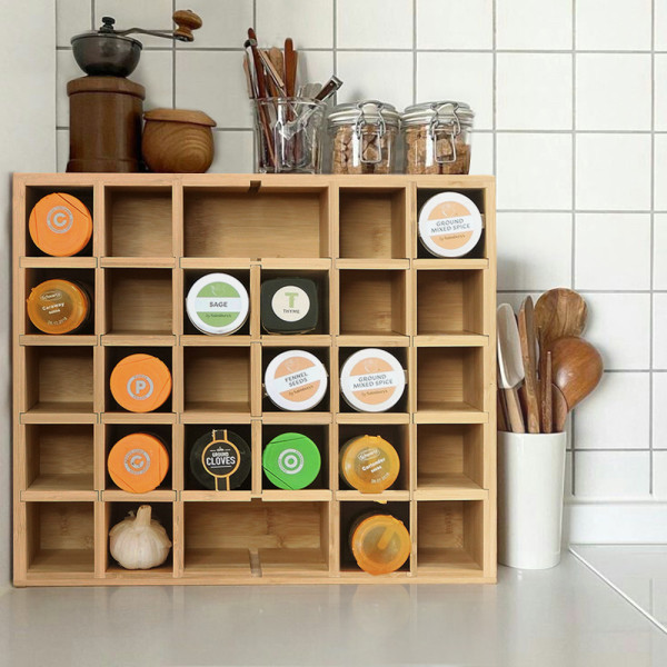 Bamboo Spice Rack