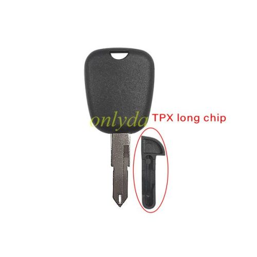 For Peugeot transponder key blank (can put TPX long chip )