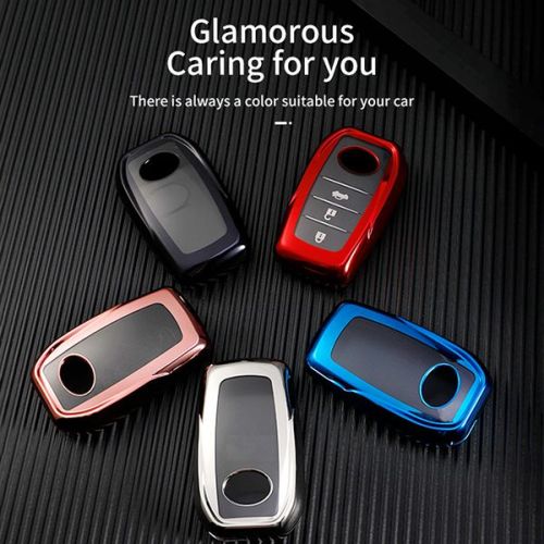 For Toyota TPU protective key case  black or red color, please choose