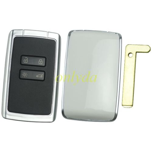 For Renault 4 button remote key case with blade ,silver