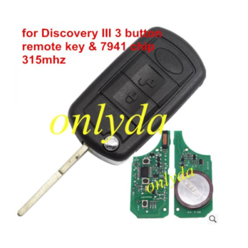 For  Discovery III 3B remote key with 7941 chip 315mhz/433mhz