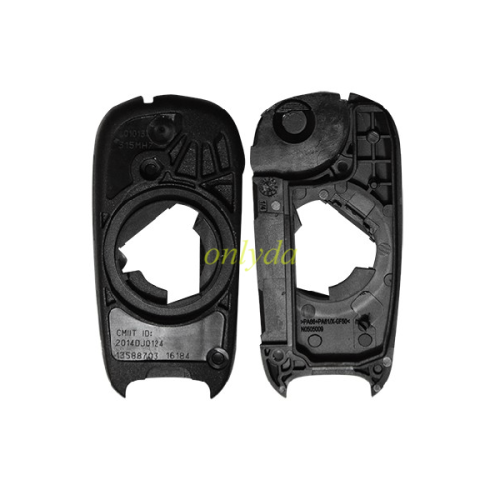 For Opel Vauxhall 2 button flip remote key shell with HU100 blade