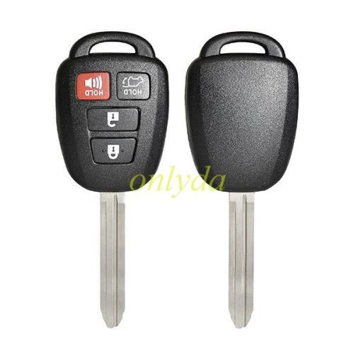 For Toyota upgrade 3+1 button remote key blank