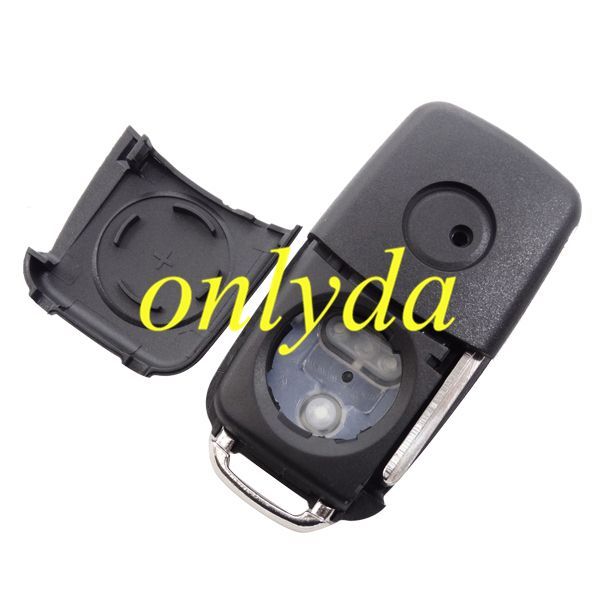 For  VW 2 Button remote key blank with 1616 battery model （audi Style)