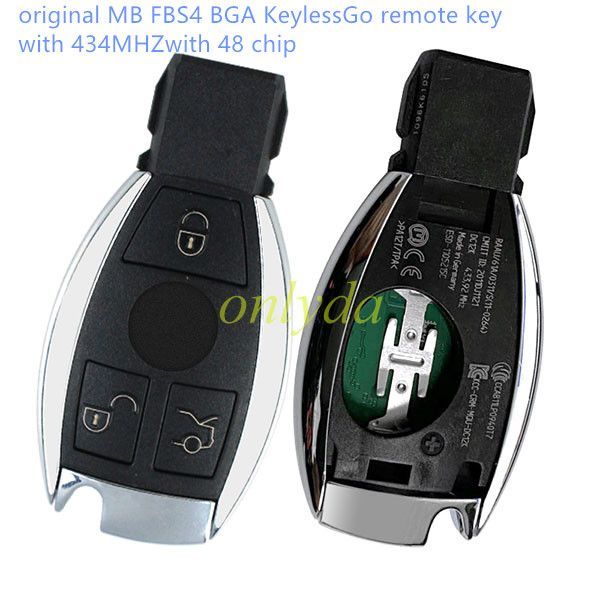 For Mercedes-Benz MB FBS4  BGA KeylessGo key with 315mhz/434MHZ with 48chip   Support after 2009 year car W221,W216,W164,W251