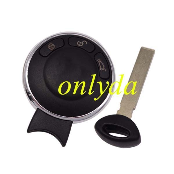 For  BMW MINI Cooper 3 Button remote key without battery clamp(please choose the type of badge)