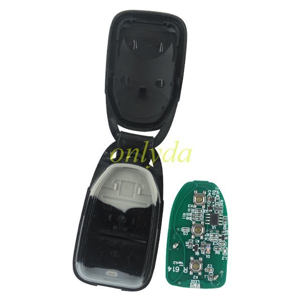 Hyundai style face to face remote 3 button with  434mhz