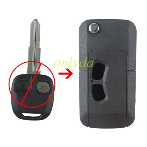 For Mitsubishi 2 button  replacement remote key blank