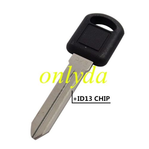 For  GM PK3 transponder key with ID13 chip (without )