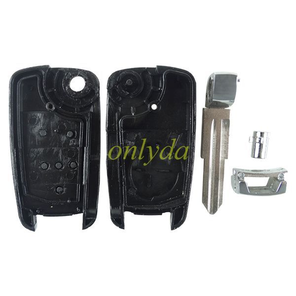 For Chevrolet 3 button  Remote key case with left blade