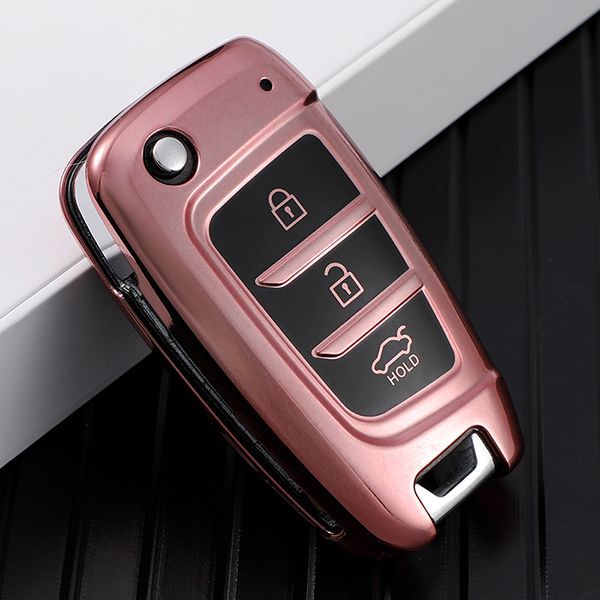 For 2020 Hyundai Elantra 3 button  TPU protective key case,please choose the color