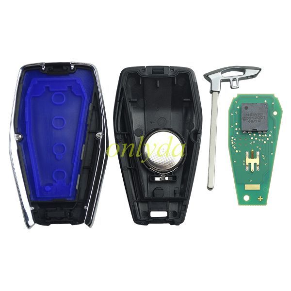 For  Geely UMC 4 button remote key with 434mhz with HITAG AES chip                           number：000008889646745270016191210
