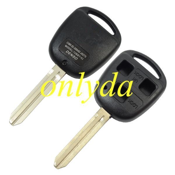 For toyota remote key with 3buton the blade is TOY43,TOY43-SH3