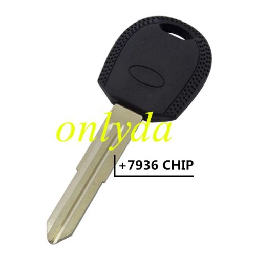 For Kia transponder key with right blade and 7936 chip inside
