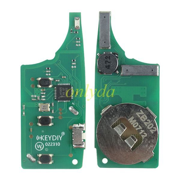 KEYDIY Remote key 3+1 button ZB202 smart key for KD-X2 and KD MAX