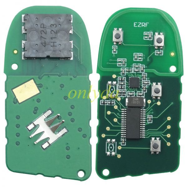 For Jeep 3+1 button smart key with 434mhz with 4A chip for Jeep Compass  included SIP22 key blade FCC:M3N-40821302