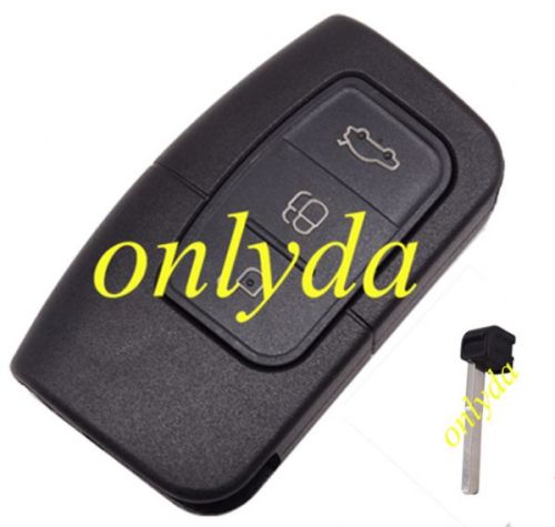 For Ford 3 button remote key  blank with Emmergency key blade