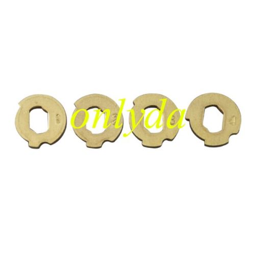 For Mondeo lock wafer it contains 1,2,3,4， each part has 20pcs