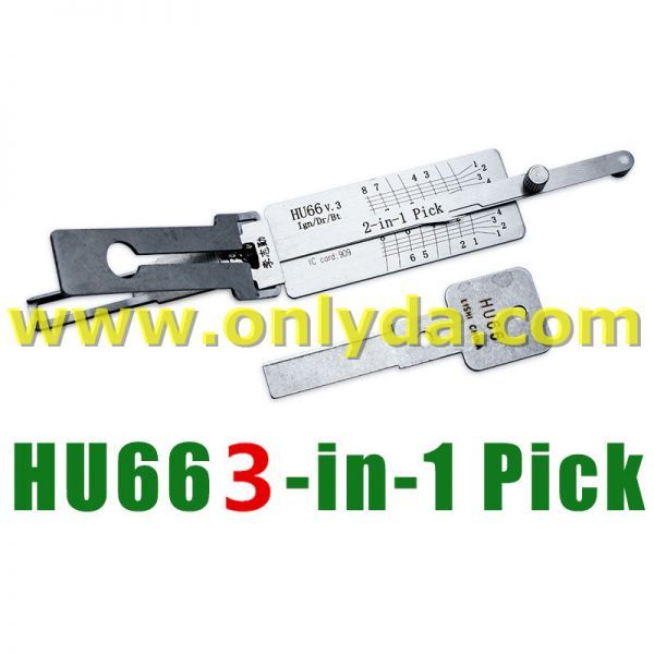 VW,Seat,Skoda 3 In 1 HU663-IN-1 Lock pick, for ignition lock, door lock, and decoder, used for VW series，Audi series，Porsche seriesVW,Seat,Skoda 3 In 1 HU663-IN-1 Lock pick, for ignition lock, door lock, and decoder, used for VW series，Audi series，Porsche series
