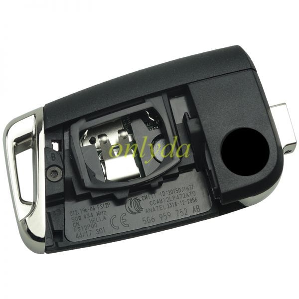 original VW keyless go remote key with 434mhz  5G6959753AB/5G6 959 752AB/5G0 959 752 BC