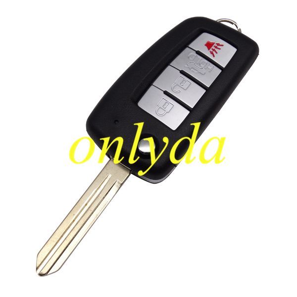 For nissan 4 button remote key blank