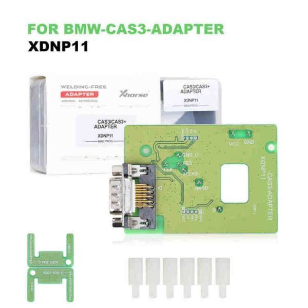 For Xhorse Solder-Free Adapters Work with MINI PROG and KEY TOOL PLUS All Adapters are optional, work with both MINI PROG and KEY TOOL PLUS.  Package List  1pc x XDNP11  BMW-CAS3-ADAPTER 1pc x XDNP12 f
