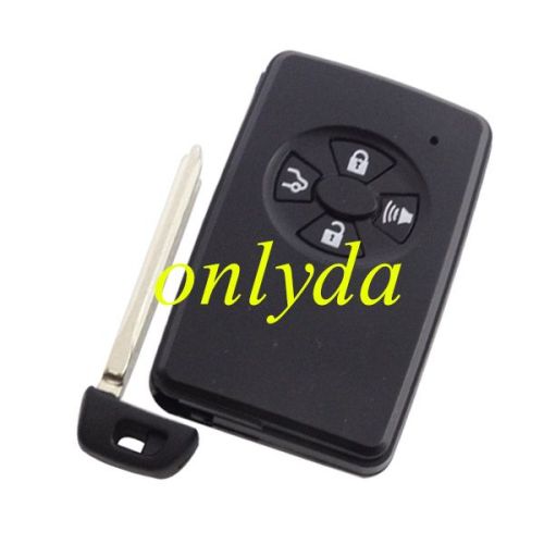 for Toyota 4 button remote key shell , the blade with two side groove (black)