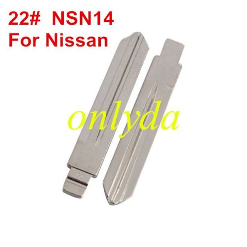 KEYDIY brand key blade  22#NSN14 for  Nissan