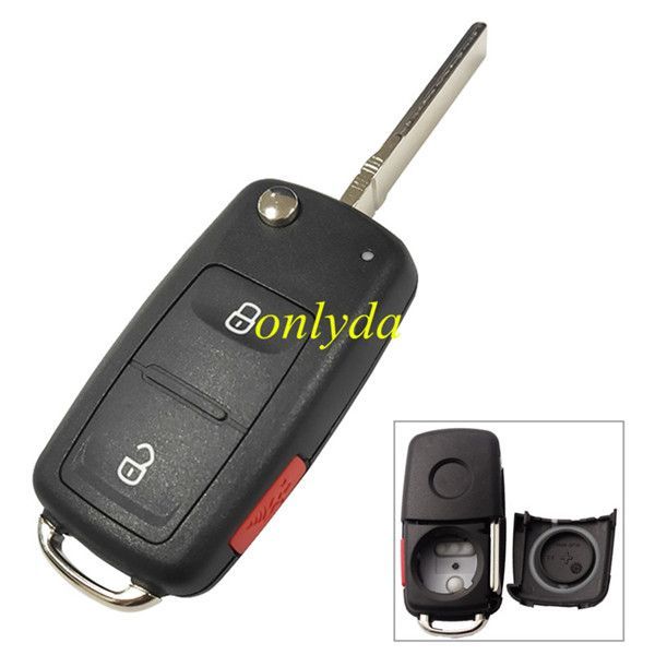For VW NEW Model 2+1 button key blank After 2011