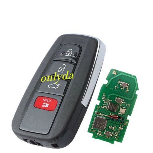 For Toyota 3+1 button remote  key with blade HYQ14FBC 0351 BOARD  314mhz-312mhz