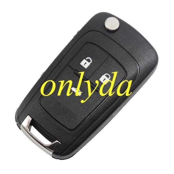 For 3 button remote key blank repalce OEM key with round shape slot with  HU100 blade