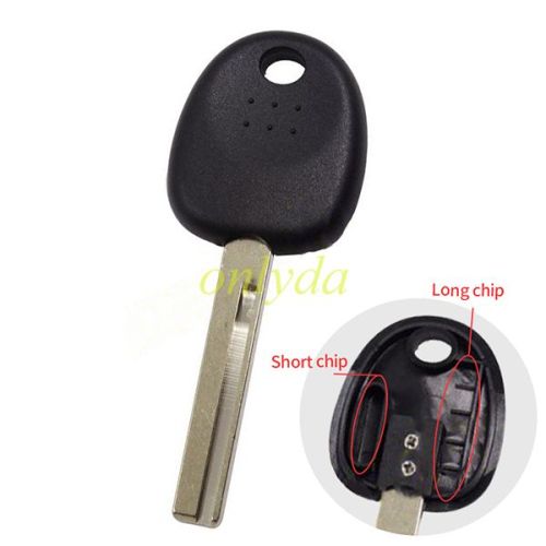 For hyun transponder key blank with left groove