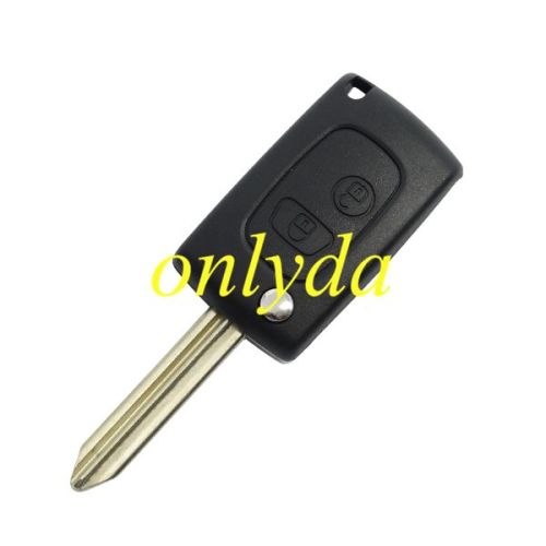 For  Peugeot 2 button modified remote key blank with SX9 Blade