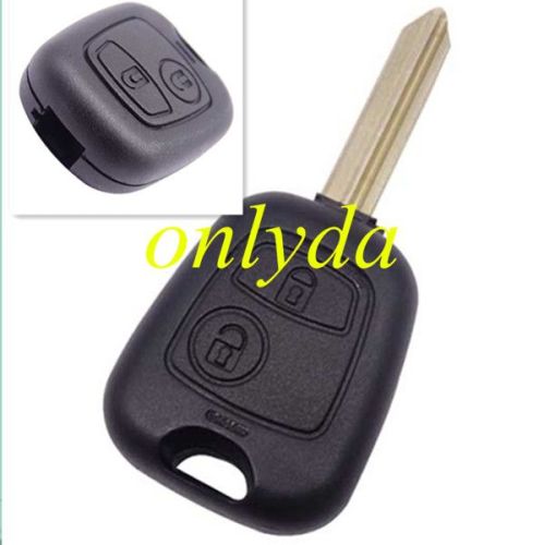For  Peugeot 2 button remote key blank with SX9 Key blade