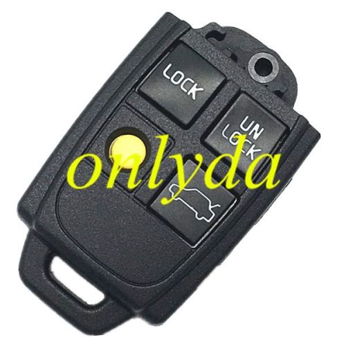 For Volvo 4 button  remote Part key shell