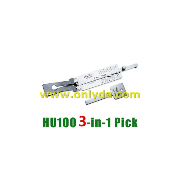 For new Buick,new opel HU100 10cut lock pick and decoder together 3 in 1 genuine