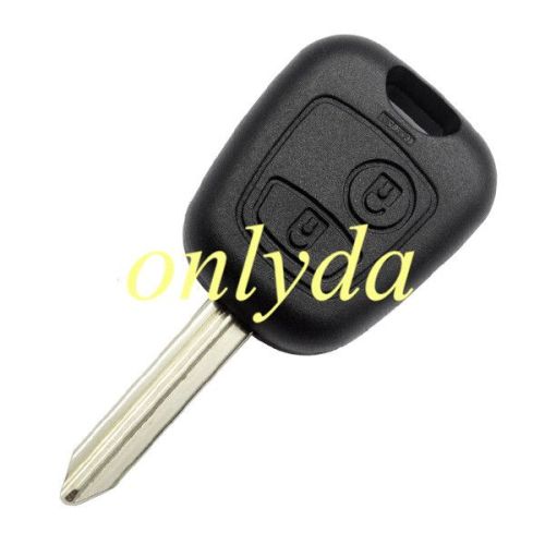 For Citreon 2 button remote key shell without badge, blade SX9