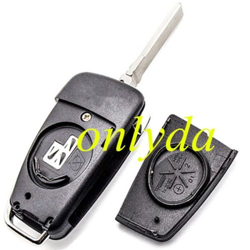 For Audi A6L 3 button Remote Key Blank with badge