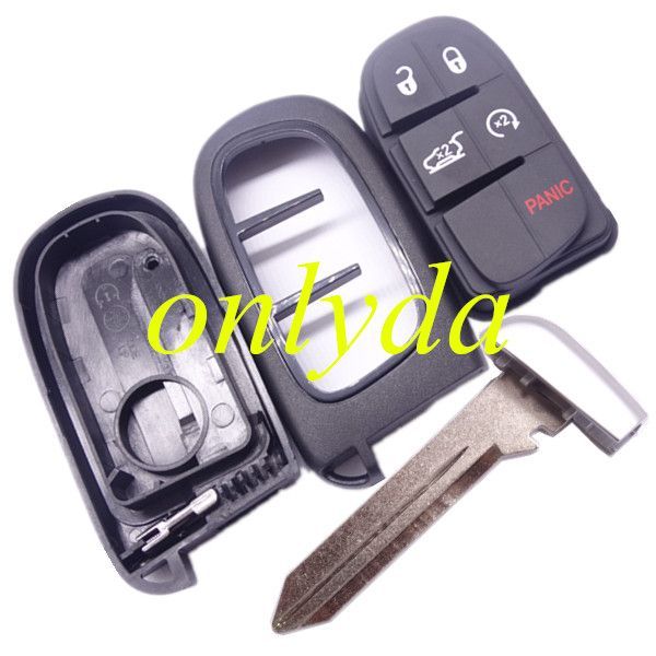 For Chrysler 4+1B  remote key shell with blade