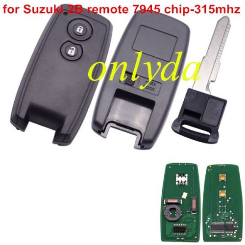 For Suzuki keyless 2 button smart remote key with 7935 chip or 7936 Carbon chip with 315mhz(please choose chip)