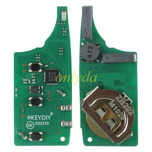 KEYDIY Remote key 3 button ZB202-3 smart key for KD-X2 and KD MAX