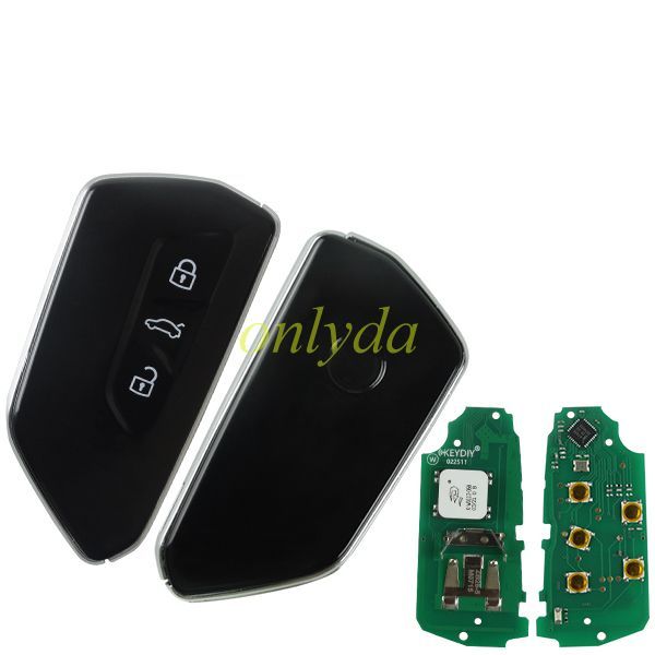 KEYDIY Remote key 3  button ZB25-3 smart key for  KD-X2 only PCB and KD MAX