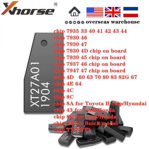 Xhorse VVDI Super Chip XT27A Transponder  VVDI2 VVDI Mini Key Tool