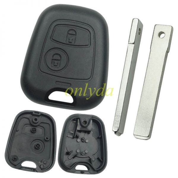 For Citroen 2 button remote key without LO