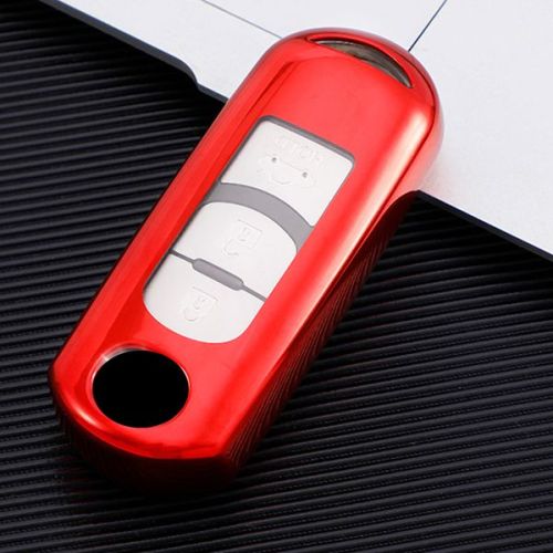 For Mazda TPU protective key case  black or red color, please choose