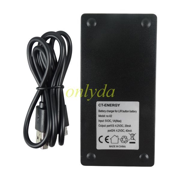For VL2032/2020 rechargeable lithium battery smart charger