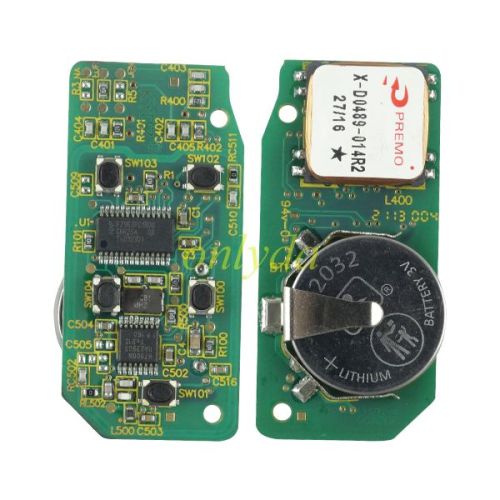 For Landrover keyless smart key 4+1 button 434MHZ read as 7953ptt by 7945p  chip KYDZ