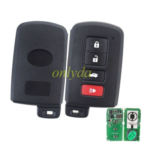 For Toyota 3+1 button remote key                     HYQ14FBB 0010 314mhz-312mhz