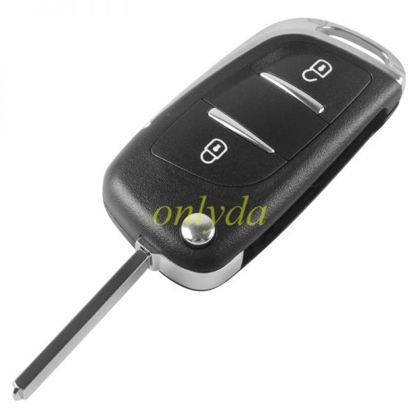 For  modified  peugeot replacement key shell with 2 button with VA2T blade
